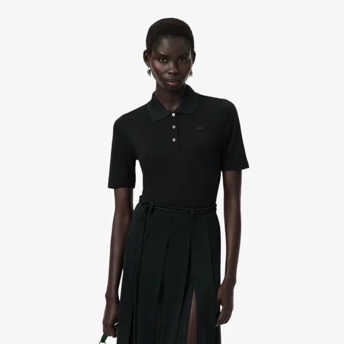 Polo Runway Slim Fit in seta Mini-Piqua Polo Runway Slim Fit in seta Mini-Piqua
