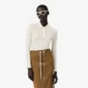 Polo slim fit con maniche lunghe in seta Runway Polo slim fit con maniche lunghe in seta Runway