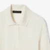 Polo slim fit con maniche lunghe in seta Runway Polo slim fit con maniche lunghe in seta Runway