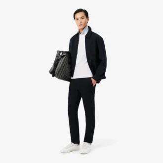 Polo Slim Fit in piqué con marchio
