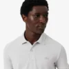 Polo Slim Fit in piqué con marchio