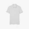 Polo Slim Fit in piqué con marchio