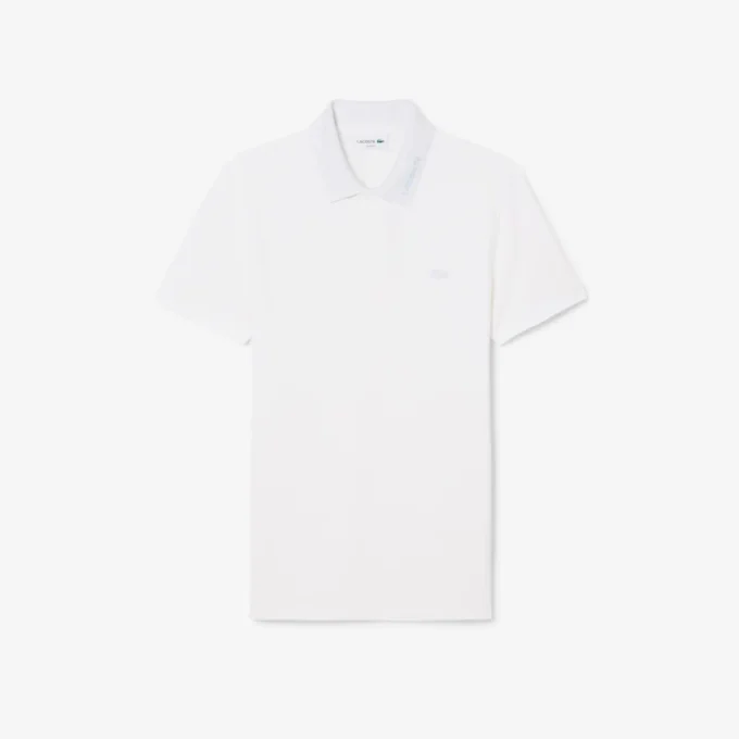 Polo Slim Fit in piqué con marchio Polo Slim Fit in piqué con marchio