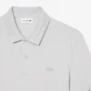 Polo Slim Fit in piqué con marchio
