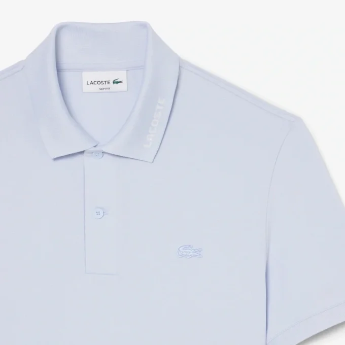 Polo Slim Fit in piqué con marchio Polo Slim Fit in piqué con marchio