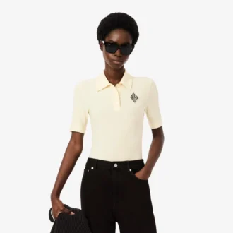 Polo slim fit ricamata