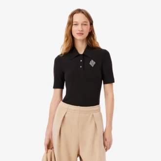 Polo slim fit ricamata
