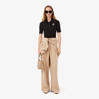 Polo slim fit ricamata