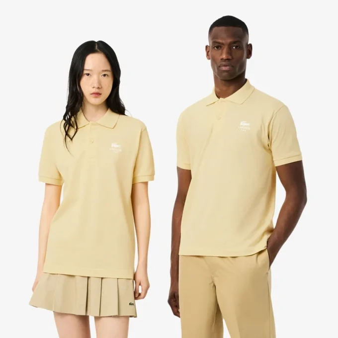 Polo unisex L.12.12 dal taglio classico con stampa iconica