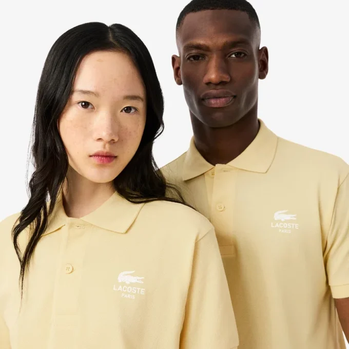 Polo unisex L.12.12 dal taglio classico con stampa iconica