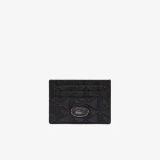 Portacarte in pelle con monogramma