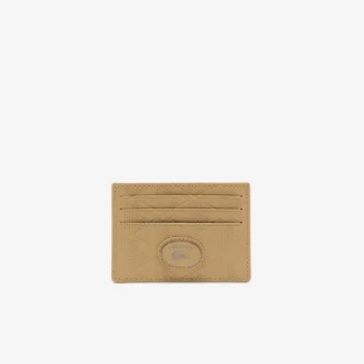 Portacarte in pelle con monogramma