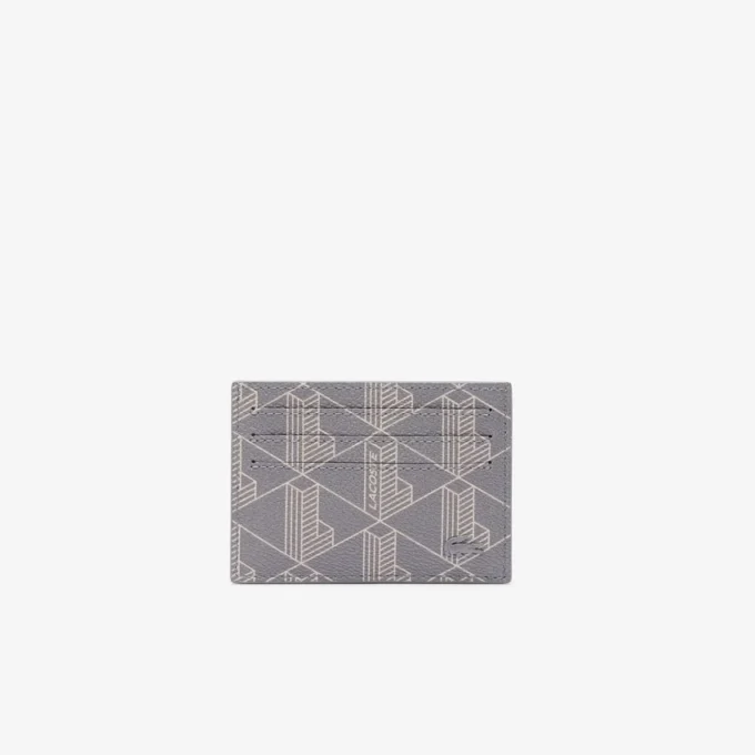Portacarte in tela con stampa monogramma The Blend Portacarte in tela con stampa monogramma The Blend