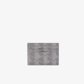Portacarte in tela con stampa monogramma The Blend