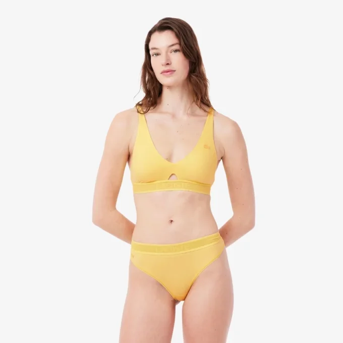 Reggiseno in microfibra con fascia traforata Reggiseno in microfibra con fascia traforata