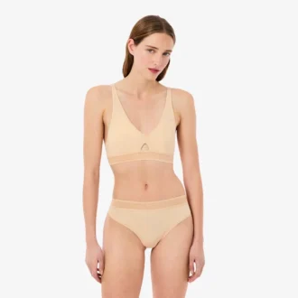Reggiseno in microfibra con fascia traforata