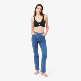 Reggiseno in microfibra con fascia traforata