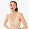 Reggiseno in microfibra con fascia traforata Reggiseno in microfibra con fascia traforata