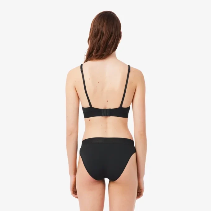 Reggiseno in microfibra con fascia traforata Reggiseno in microfibra con fascia traforata