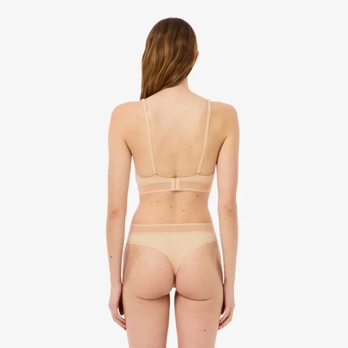Reggiseno in microfibra con fascia traforata Reggiseno in microfibra con fascia traforata