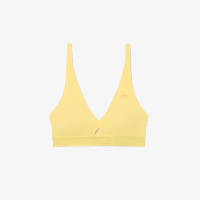 Reggiseno in microfibra con fascia traforata Reggiseno in microfibra con fascia traforata
