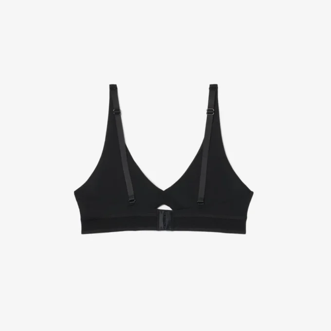 Reggiseno in microfibra con fascia traforata Reggiseno in microfibra con fascia traforata