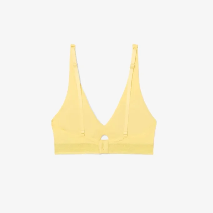 Reggiseno in microfibra con fascia traforata Reggiseno in microfibra con fascia traforata