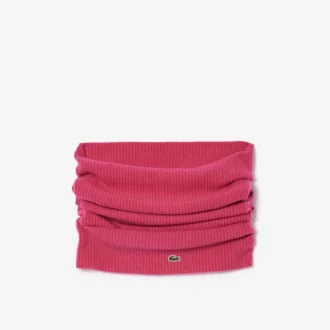 Sciarpa a cerchio in cashmere a coste da donna Sciarpa a cerchio in cashmere a coste da donna