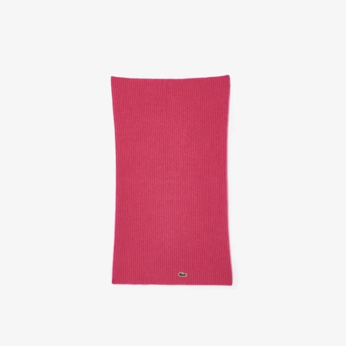 Sciarpa a cerchio in cashmere a coste da donna Sciarpa a cerchio in cashmere a coste da donna