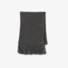 Sciarpa da donna in lana con frange Sciarpa da donna in lana con frange