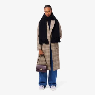 Sciarpa da donna in lana con frange Sciarpa da donna in lana con frange