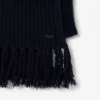 Sciarpa da donna in lana con frange Sciarpa da donna in lana con frange
