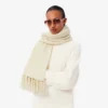 Sciarpa da donna in lana con frange Sciarpa da donna in lana con frange