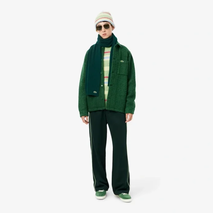 Sciarpa unisex in lana a coste Sciarpa unisex in lana a coste