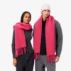 Sciarpa unisex in lana di alpaca con frange Sciarpa unisex in lana di alpaca con frange