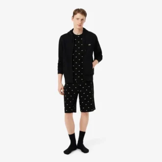 Set pigiama da uomo in cotone stampato
