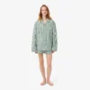 Set pigiama oversize in popeline a righe