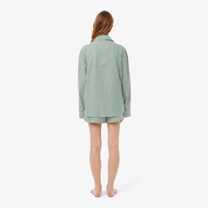 Set pigiama oversize in popeline a righe