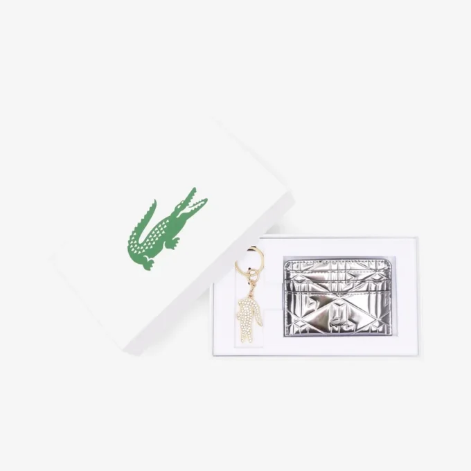 Set Regalo composto da portacarte e portachiavi in metallo