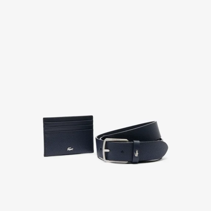Set Regalo con cintura in pelle e portacarte