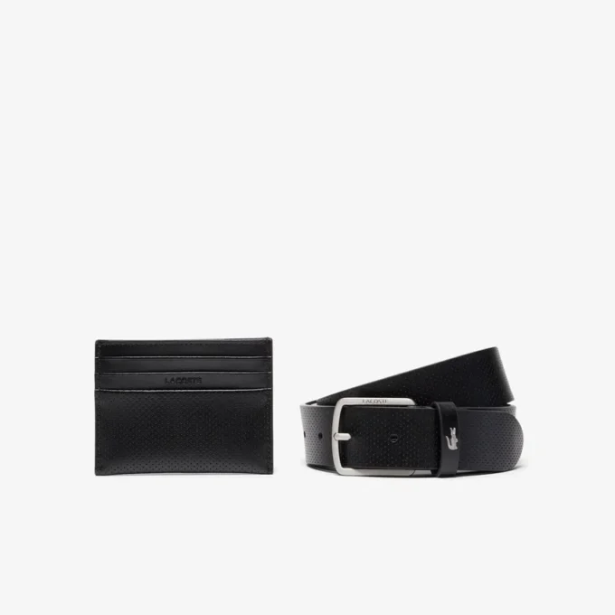 Set Regalo con cintura in pelle e portacarte