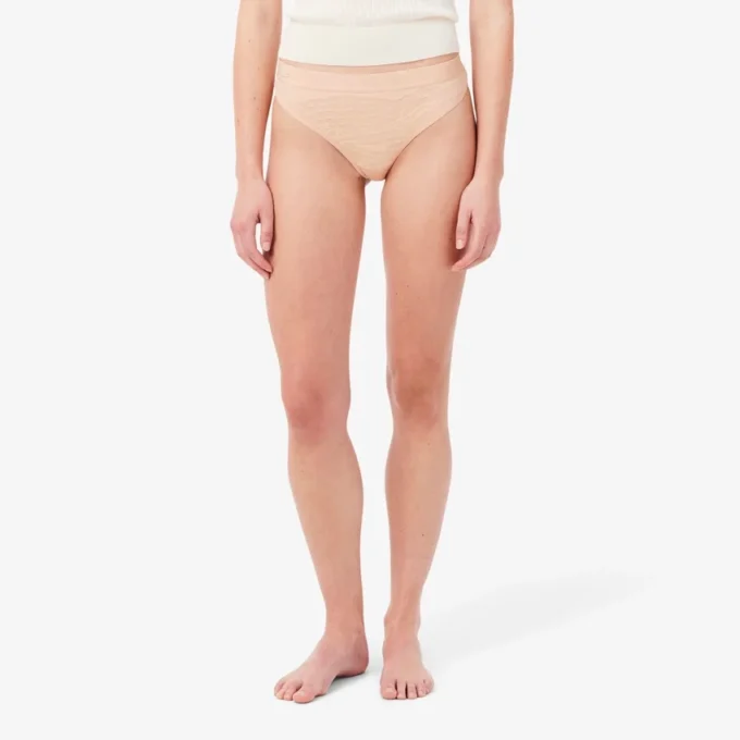Slip a cordino in rete con logo in vita Slip a cordino in rete con logo in vita