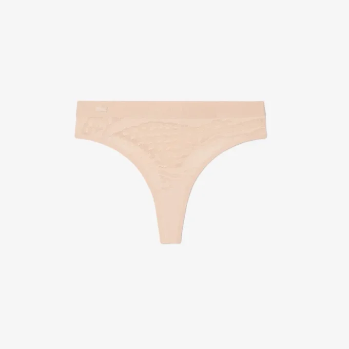 Slip a cordino in rete con logo in vita Slip a cordino in rete con logo in vita