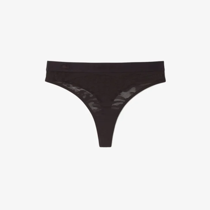 Slip a cordino in rete con logo in vita