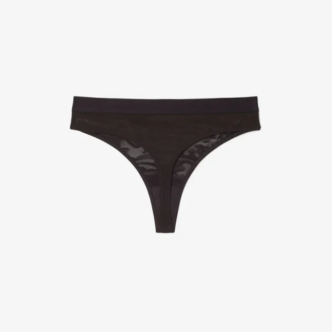 Slip a cordino in rete con logo in vita