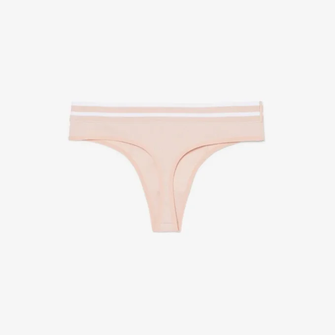 Slip a stringa in cotone a righe