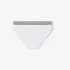 Slip in cotone a righe in vita Slip in cotone a righe in vita