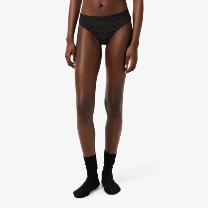 Slip in rete con logo in vita Slip in rete con logo in vita