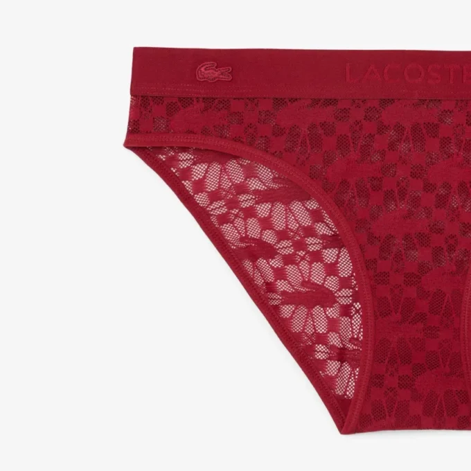 Slip in rete con logo in vita Slip in rete con logo in vita