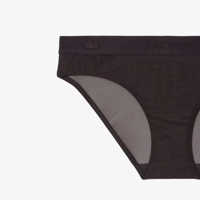 Slip in rete con marchio in vita Slip in rete con marchio in vita